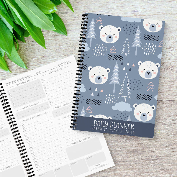 Winter Bear A5 Daily Planner