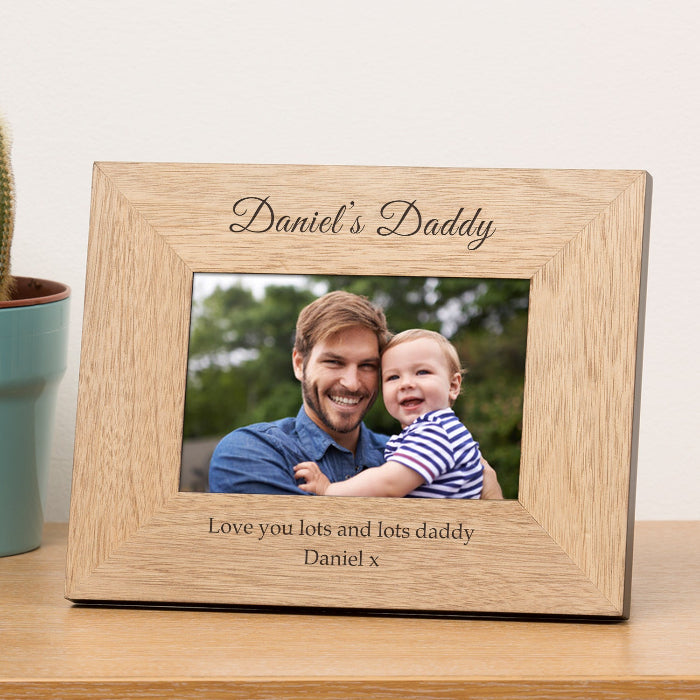 Engraved My Daddy Wooden Photo Frame