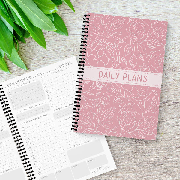 Blush Floral A5 Daily Planner