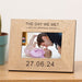 Engraved New Daddy The Day We Met Wooden Photo Frame