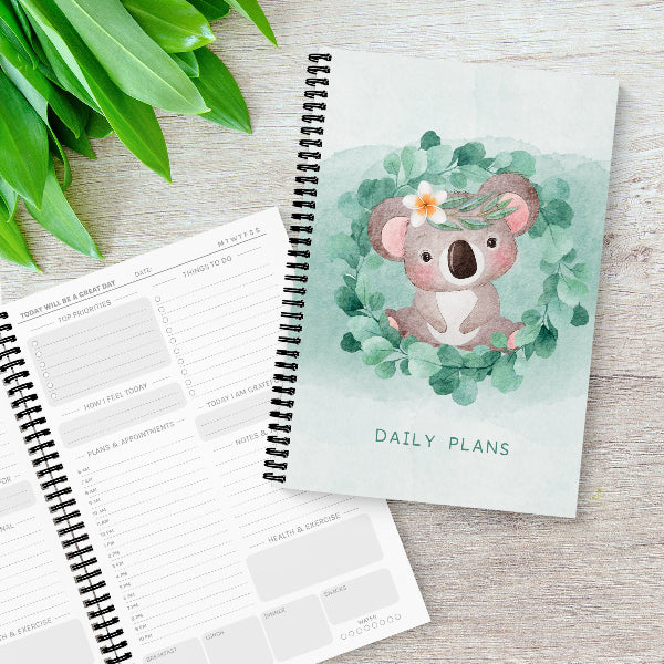 Koala Blush A5 Daily Planner