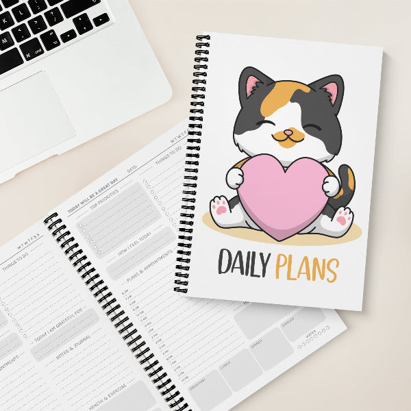 Cat Love A5 Daily Planner