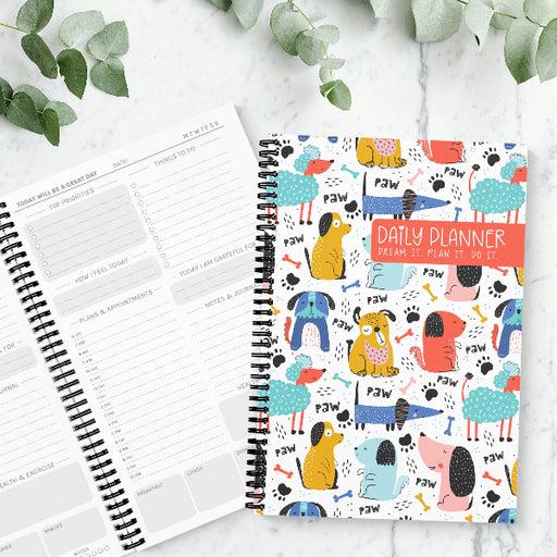 Pawsome Dogs A5 Daily Planner