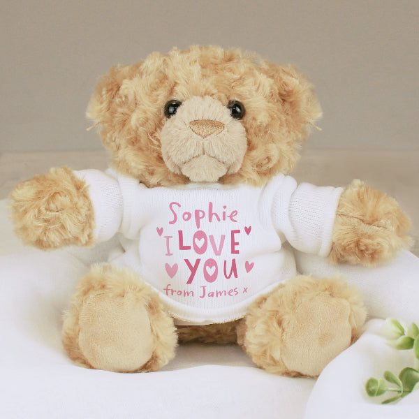 Personalised I Love You Valentine’s Day Teddy Bear