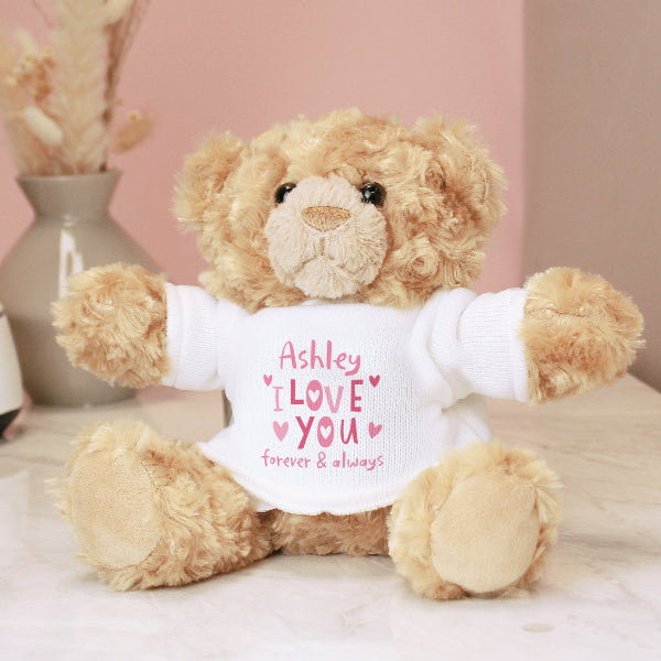 Personalised I Love You Valentine’s Day Teddy Bear