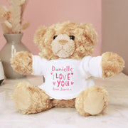 Personalised I Love You Valentine’s Day Teddy Bear