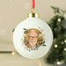 Personalised Photo Upload Memorial Christmas Bauble
