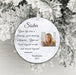 Personalised In Memory Photo Christmas Decoration