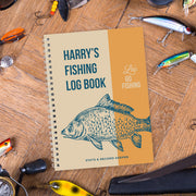 Personalised A5 Fishing Log Book - Gift For Fishing Lovers