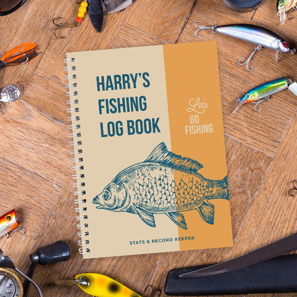 Personalised A5 Fishing Log Book - Gift For Fishing Lovers