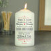 Personalised We Go Together Like Valentines Day Candle