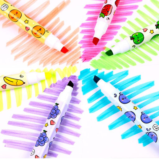 Foodiemals Fruit Scented Erasable Highlighter Pens Set of 6