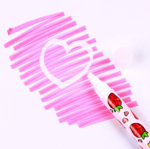 Foodiemals Fruit Scented Erasable Highlighter Pens Set of 6