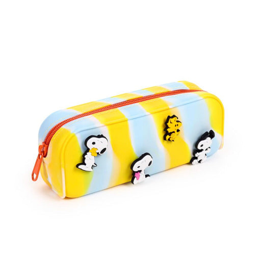 Peanuts Snoopy & Woodstock Silicone Pencil Case with Charms