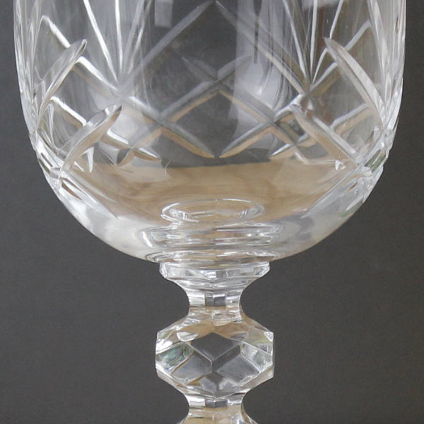 Engraved Retirement Cut Crystal Wine Glass