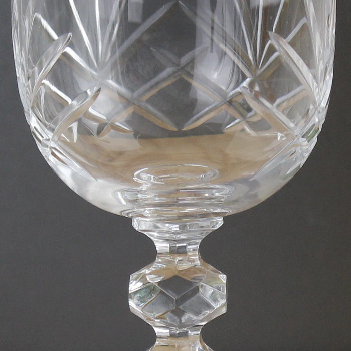Engraved Retirement Cut Crystal Wine Glass