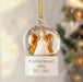 Personalised Angel Memorial Snow Globe Christmas Decoration