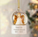 Personalised Angel Memorial Snow Globe Christmas Decoration