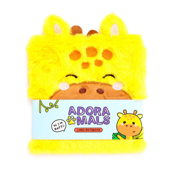 Adoramals Raffi the Giraffe Plush Notebook