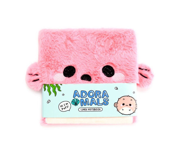 Adoramals Puff the Pufferfish Plush Notebook