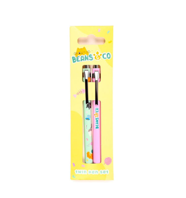 Beans & Co Cats Twin Pen Set