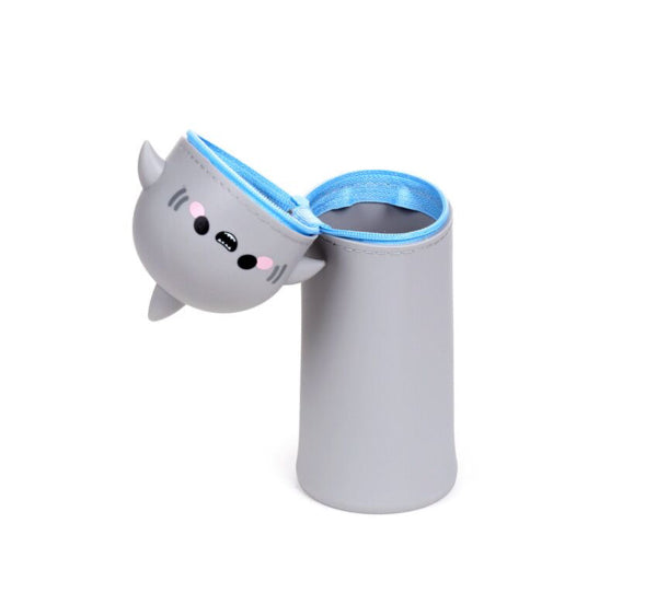 Adoramals Archie the Shark Silicone Upright Pencil Case
