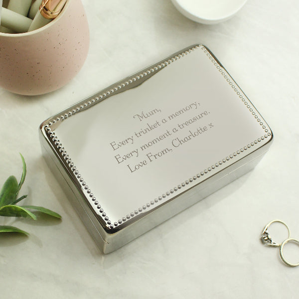 Personalised Rectangular Jewellery Box