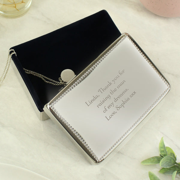 Personalised Rectangular Jewellery Box