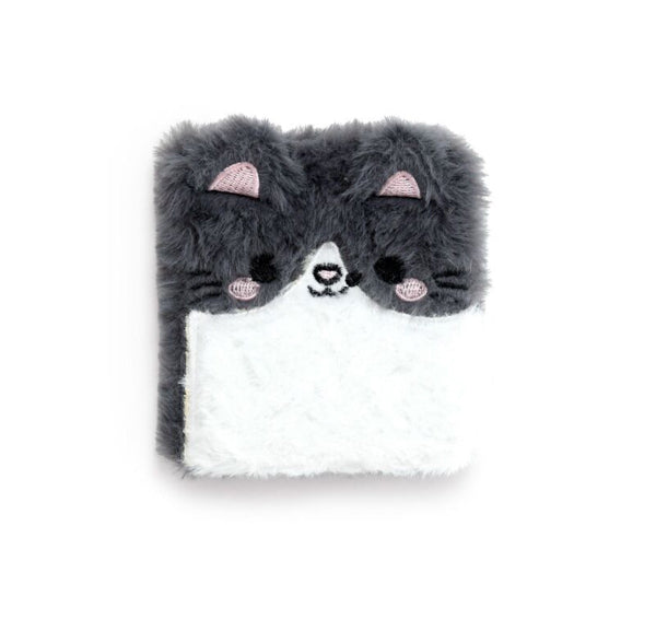 Adoramals Lola the Cat Plush Notebook with Pouch & Mini Notebook