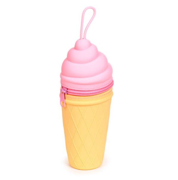 Foodiemals Ice Cream Shaped Silicone Pencil Case