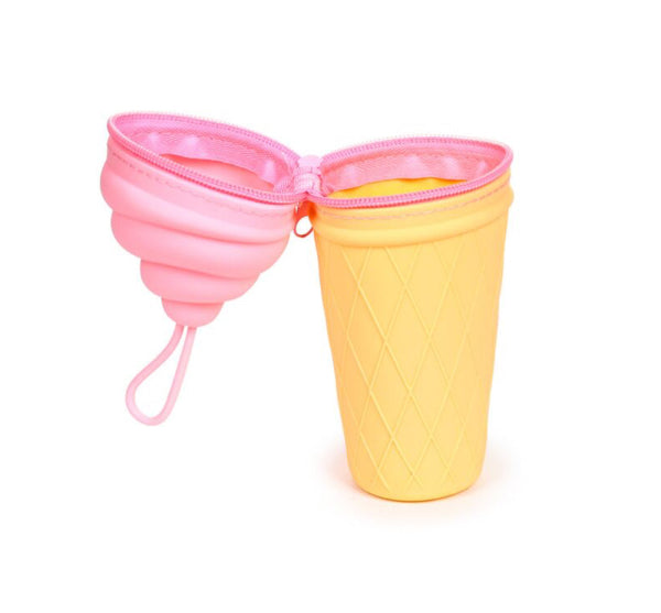 Foodiemals Ice Cream Shaped Silicone Pencil Case