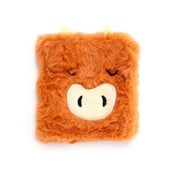 Highland Coo Cow Plush Notebook with Pouch & Mini Notebook