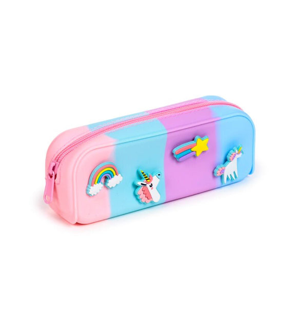 Unicorn Magic Charms Silicone Pencil Case