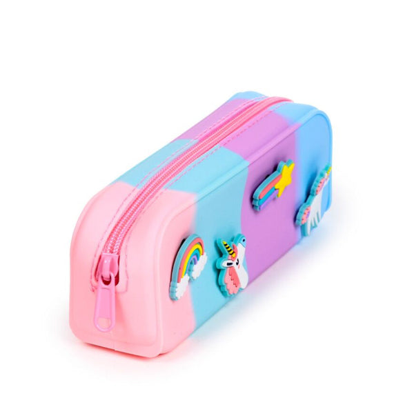Unicorn Magic Charms Silicone Pencil Case