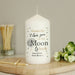 I Love You To the Moon and Back Valentines Day Candle