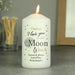 I Love You To the Moon and Back Valentines Day Candle