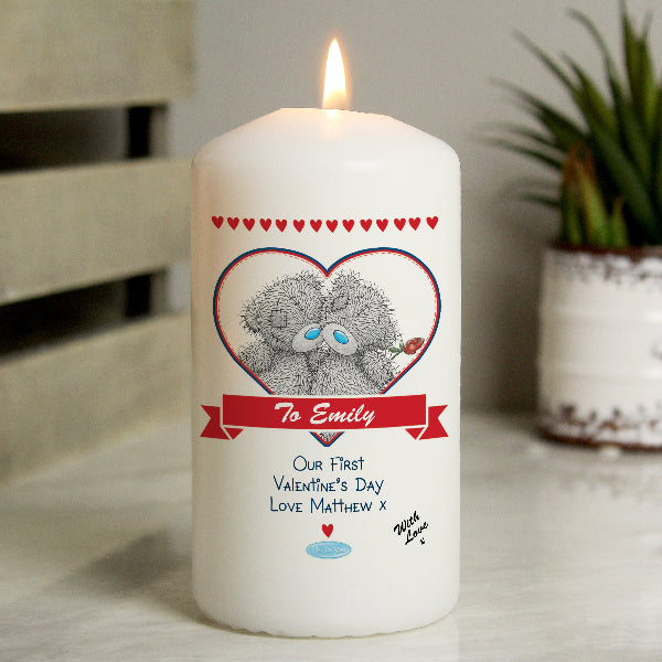 Personalised Me to You Valentine’s Day Candle
