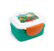 Minecraft Chibi Clip Lock Stacked Bento Lunch Box with Cutlery