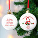 Personalised My First Christmas Bauble Ornament 