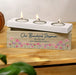 Personalised Stepmum Floral Wooden Triple Tea Light Box