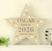 Personalised Born In 2026 Wooden Star Ornament