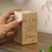 Personalised Engraved Hearts Wedding Wooden Tealight Holder
