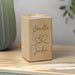 Personalised Engraved Hearts Valentines Wooden Tealight Holder