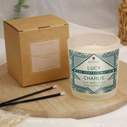 Personalised The Perfect Match Wedding Candle