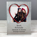 Personalised Heart Friend Glitter Glass Photo Frame