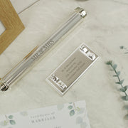 Personalised Engraved Silver Plated Certificate Holder