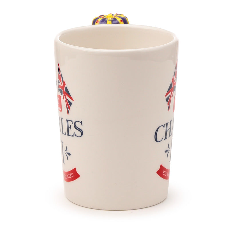 King Charles III Ceramic Shaped Handle Mug