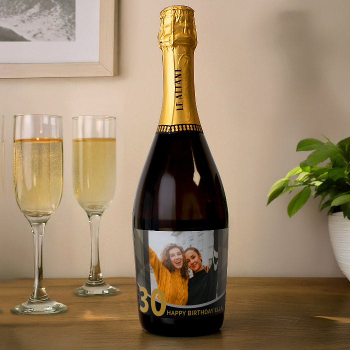 Personalised Photo Upload Birthday Prosecco Gift