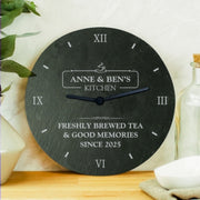 Personalised Kitchen Slate Clock
