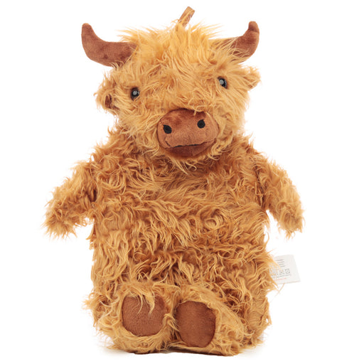 Highland Coo Cow 650ml Hot Water Bottle with Plush Cover